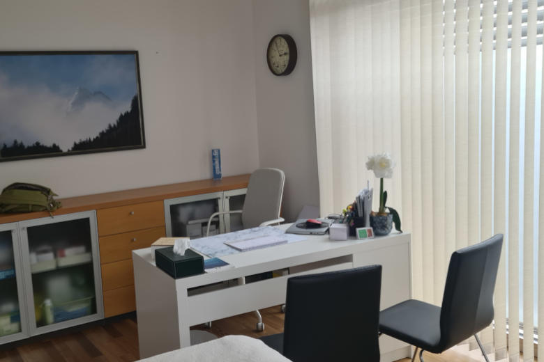 Foto des Besprechungszimmers von Dr. Gabrielle Dienhart in Grödig